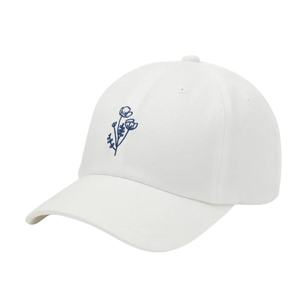 Tentree Casquette Flower Embroidery Peak - Femme  tau5885 - UNDYED/NAVY