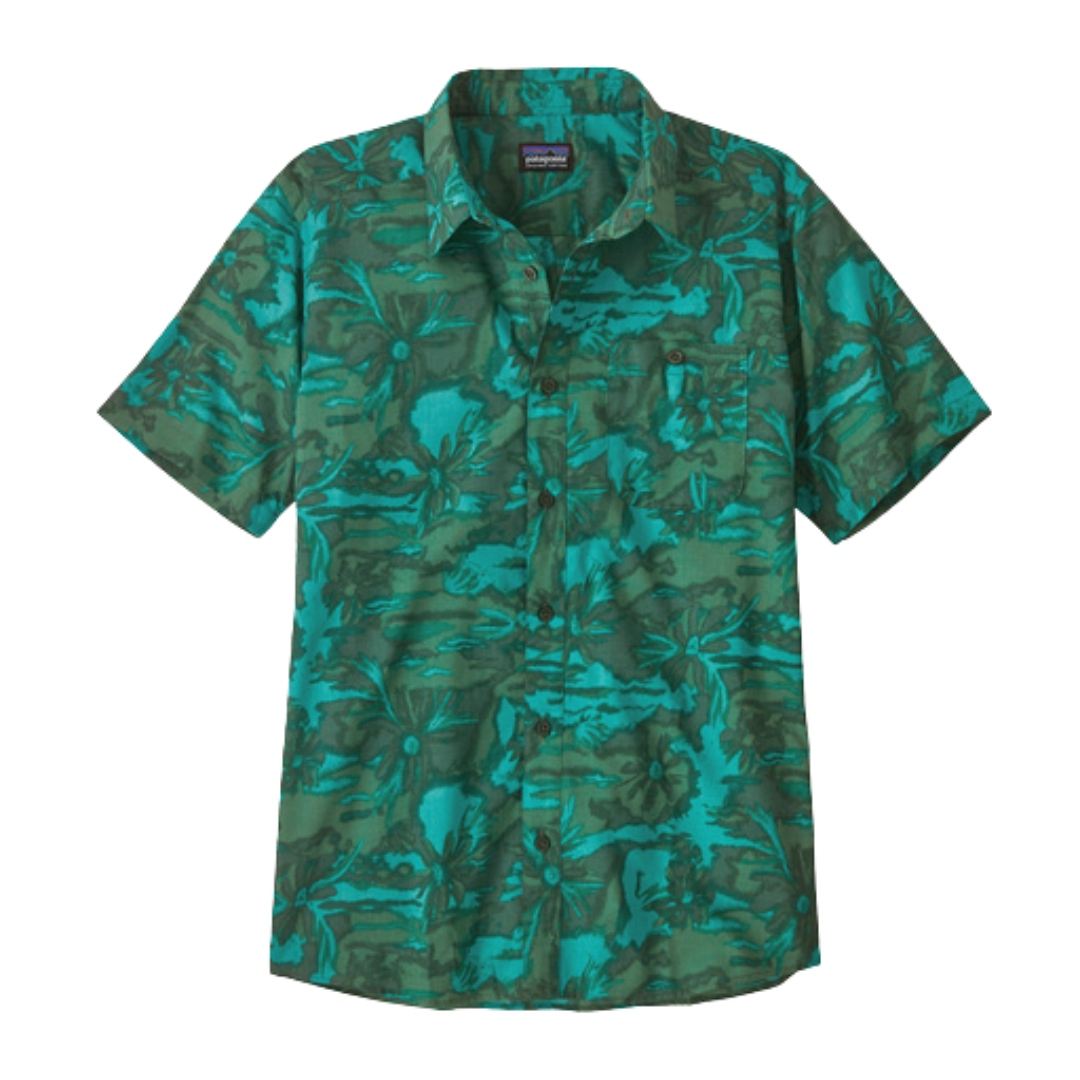 Patagonia Chemise - Homme 52691 FALAISES ET VAGUES/VERT CONIFÈRE