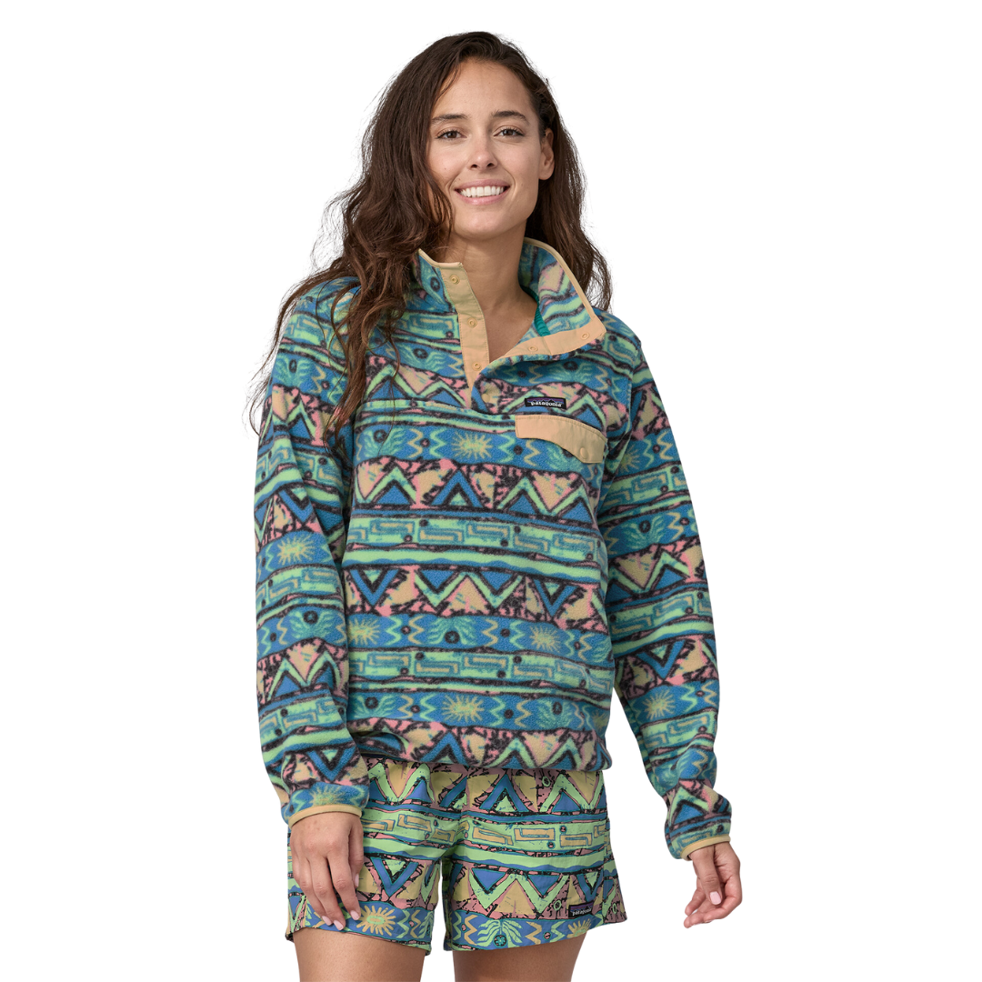 Patagonia Chandail Lightweight Synchilla - Femme 25455 HIGH HOPES GEO/VERT SALAMANDRE