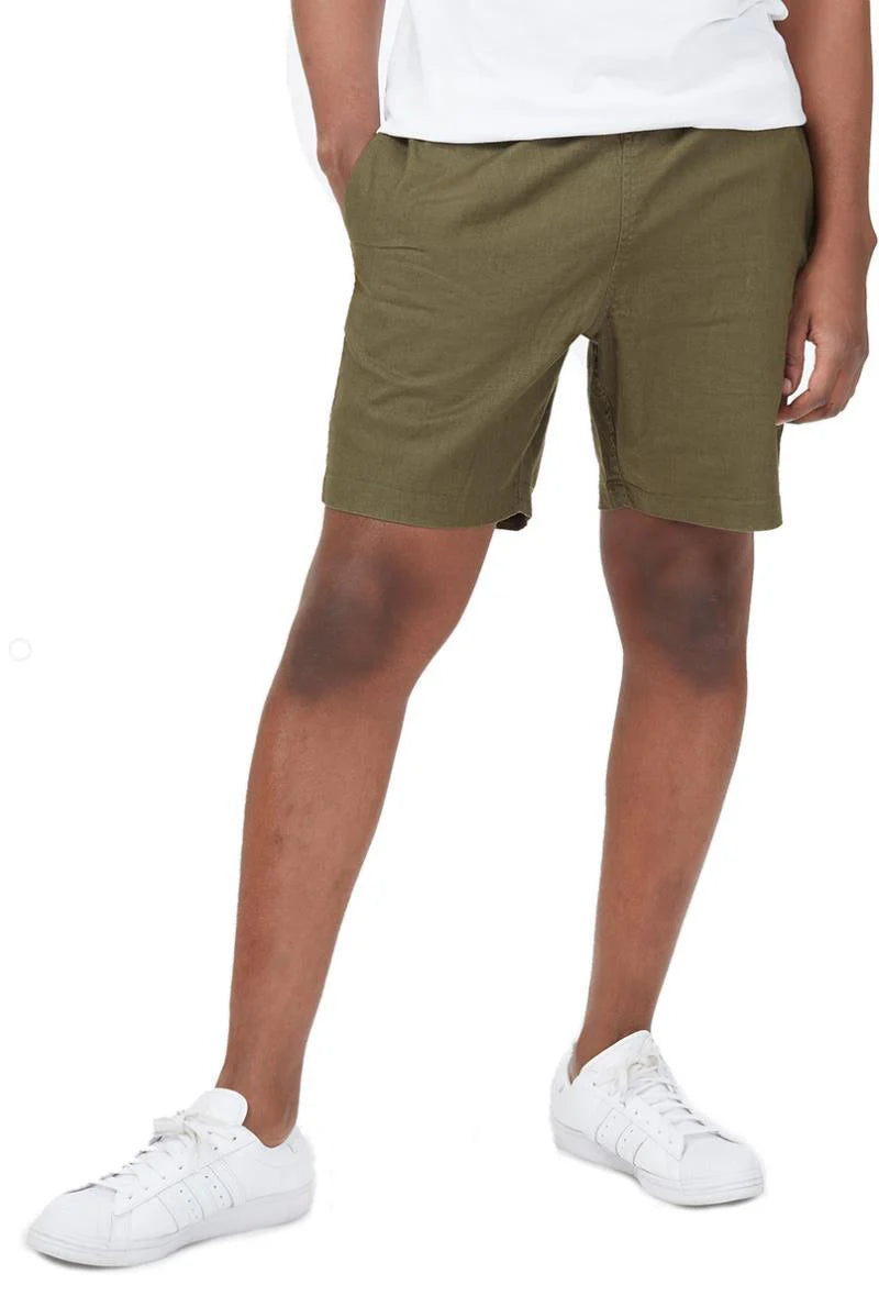 Tentree Short Hemp Stretch Chino - Homme  tcm4240 - OLIVE NIGHT GREEN