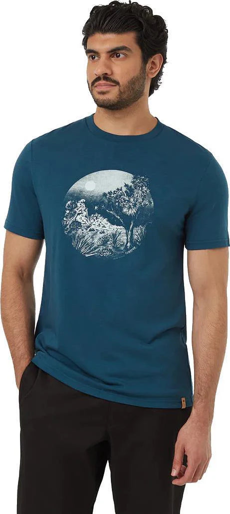 Tentree T-Shirt Sketched Portal - Homme  tcm5768 - LEGION BLUE/VINTAGE WHITE