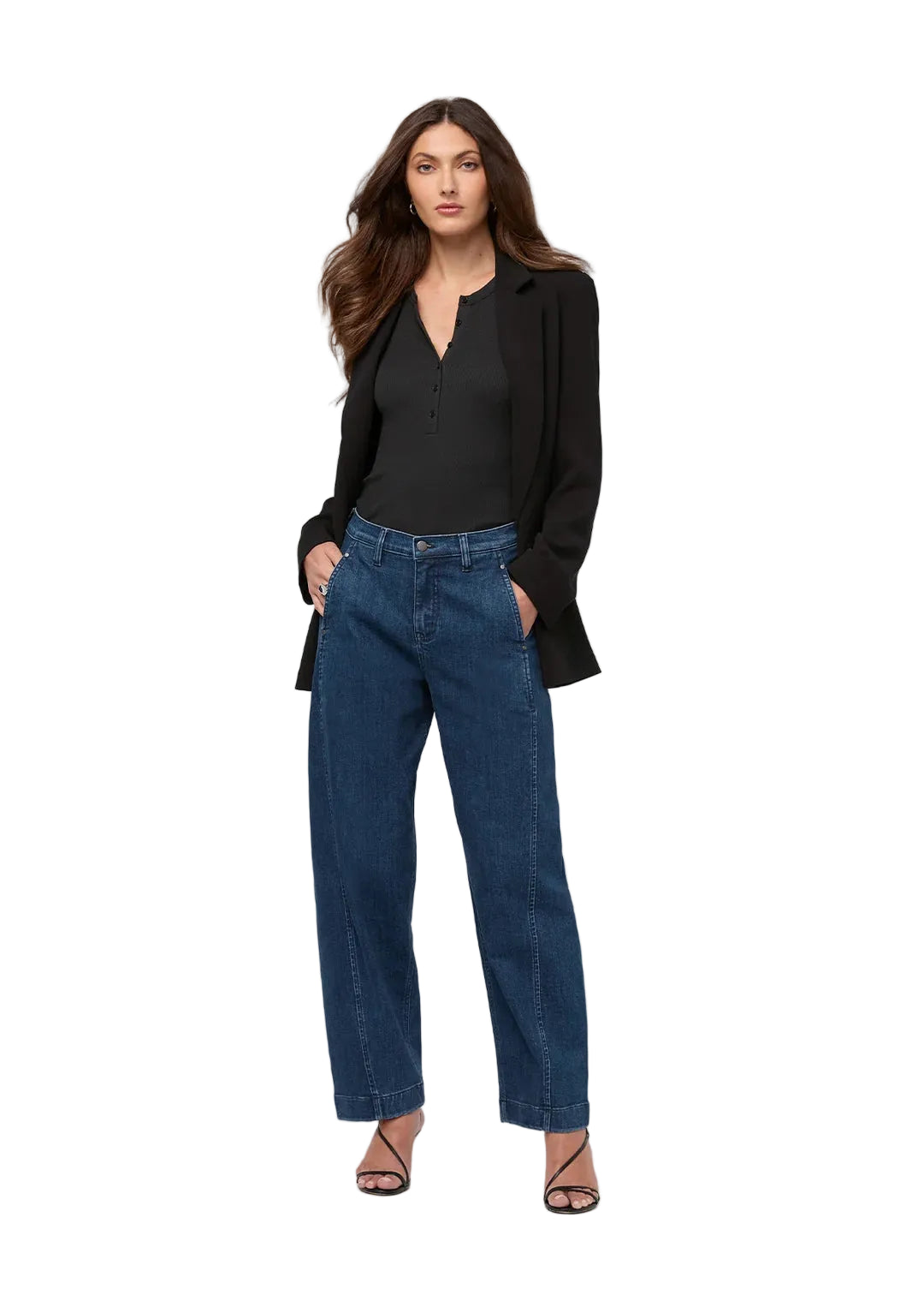 wbt10002
DU/ER PANTALON PERFORMANCE DENIM+HIGH RISE BARREL - FEMME - DARK STONE/X10
