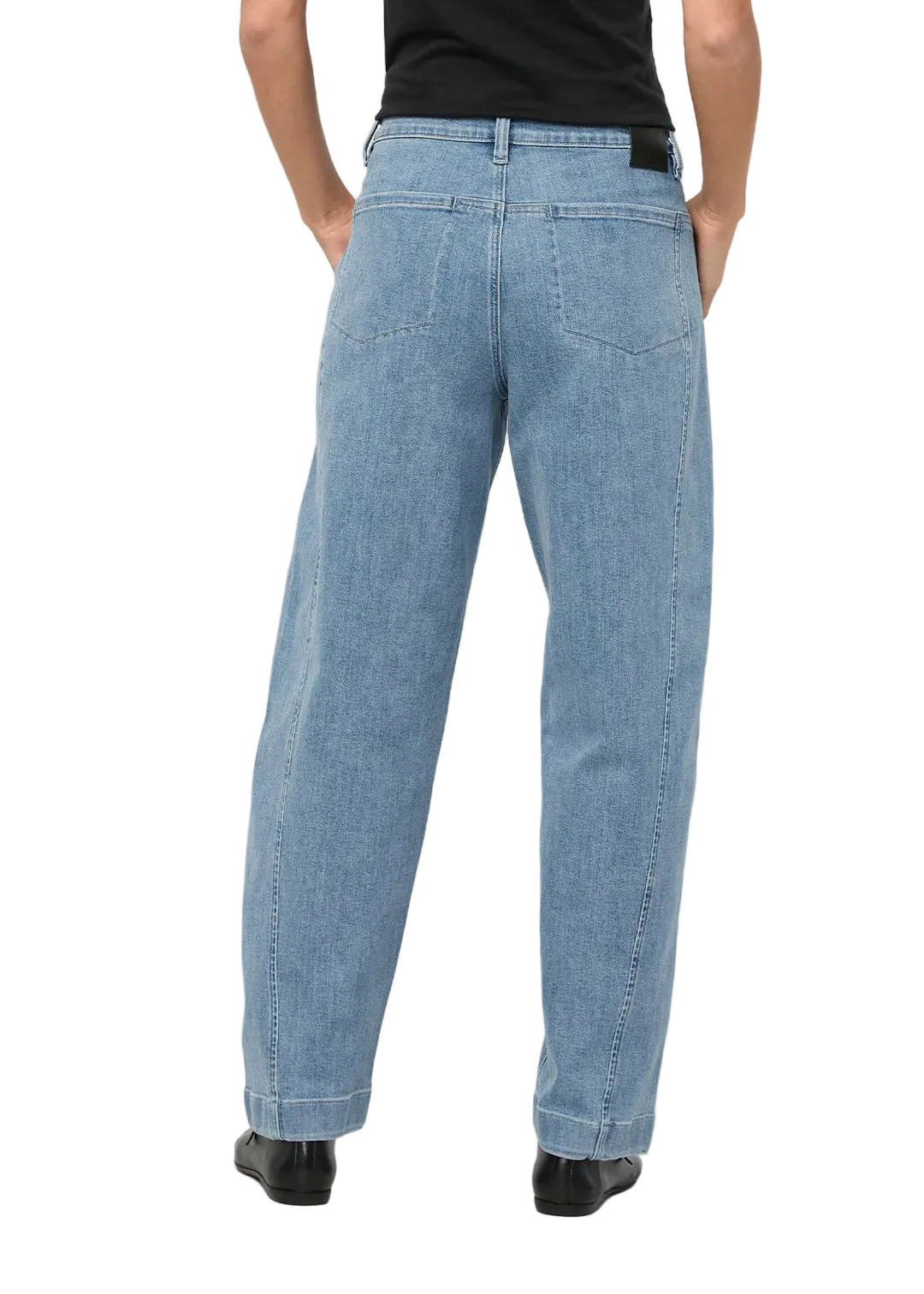 DU/ER PANTALON PERFORMANCE DENIM+HIGH RISE BARREL - FEMME