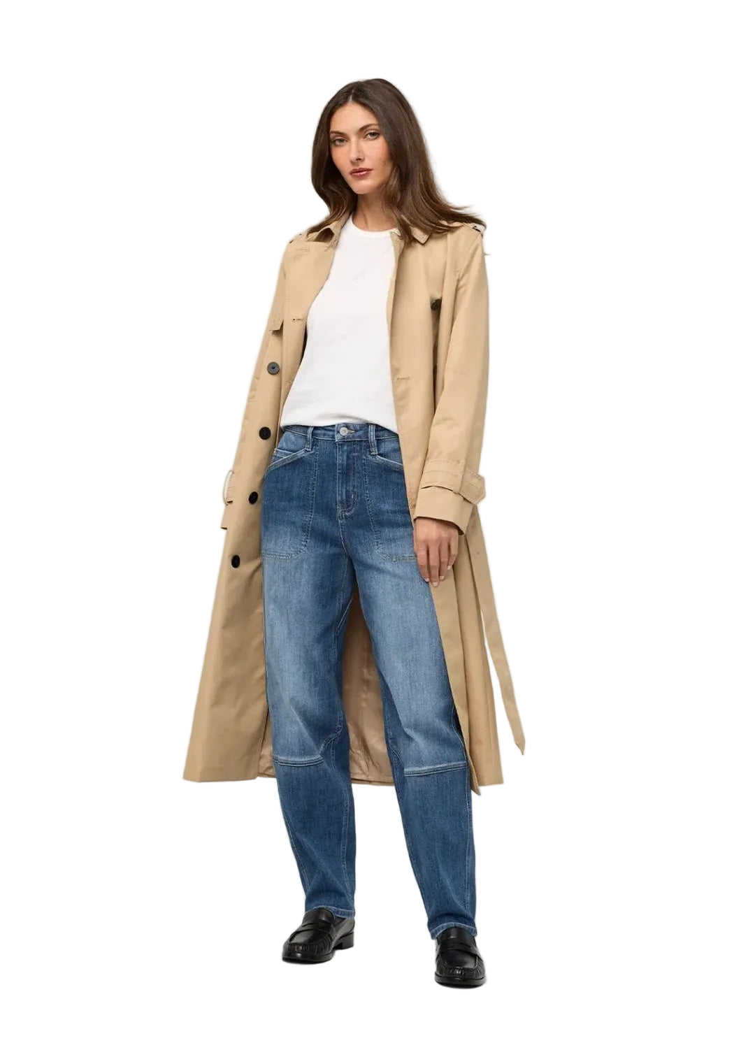  wbt10005
DU/ER PANTALON PERFORMANCE DENIM+UTILITY - FEMME - MEDIUM STONE/X18