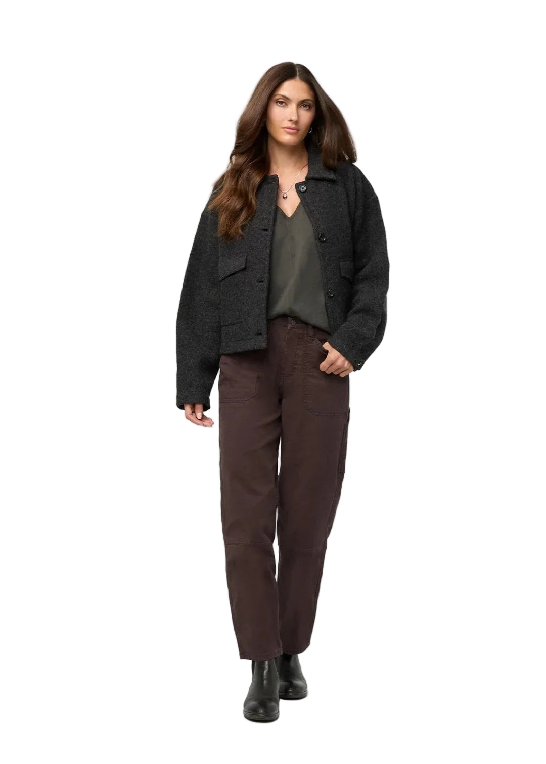 wbt10009
DU/ER PANTALON STRETCH CANVAS UTILITY - FEMME - GARMENT DYE ESPRESSO/N03