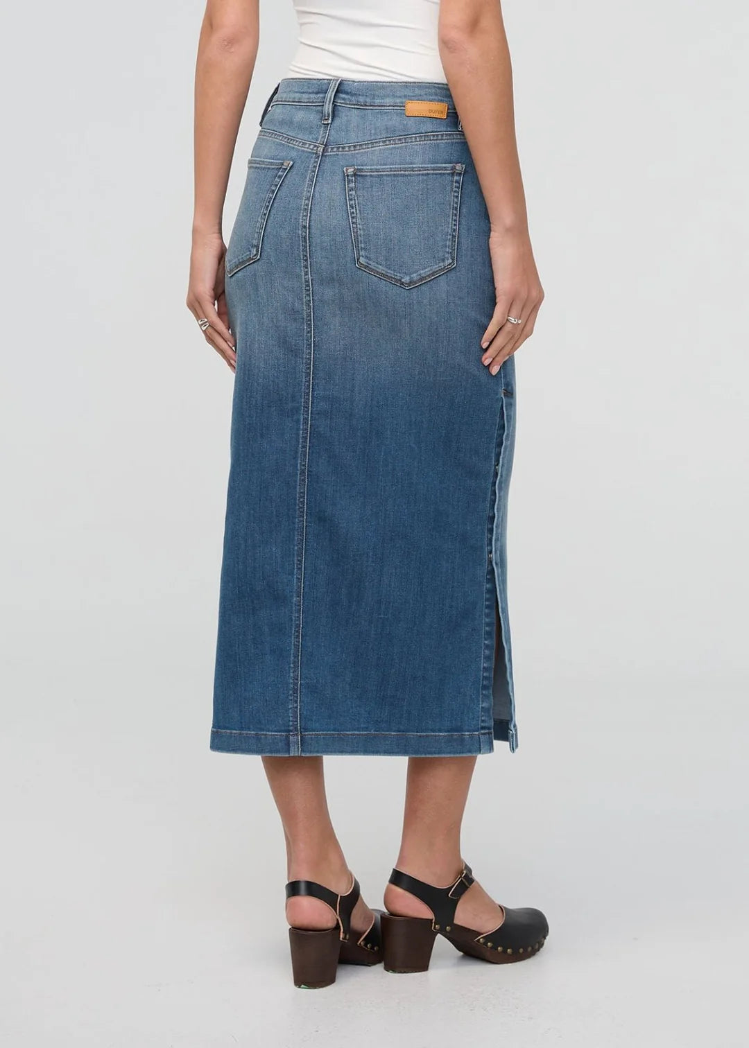 DU/ER Jupe Performance Denim Slit - Femme