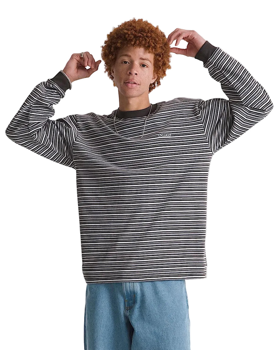 vn000tbn
VANS CHANDAIL À MANCHES LONGUES WESLEY STRIPE - HOMME - FADED BLACK-DRIZZLE