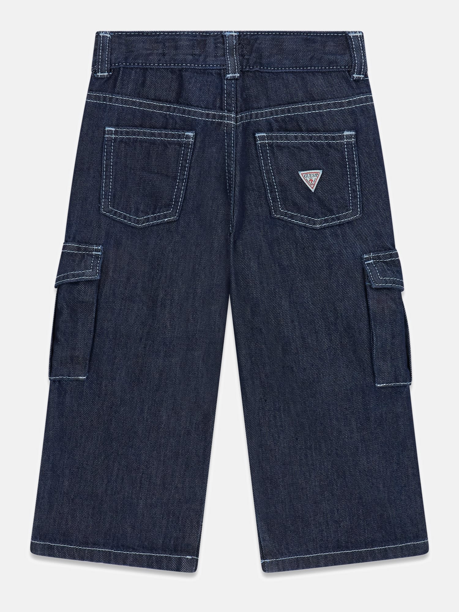 GUESS PANTALON WIDE LEG CARGO DENIM 5-7 ANS - ENFANT