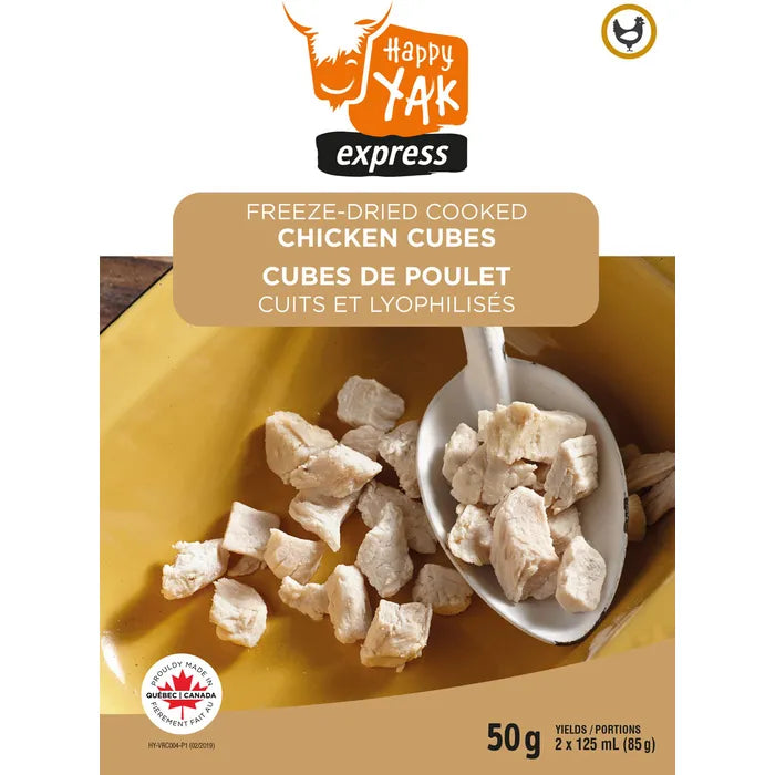 Happy Yak Cubes De Poulet Cuits Et Lyophilisés 50 Gr  hy-vrc004-p1
