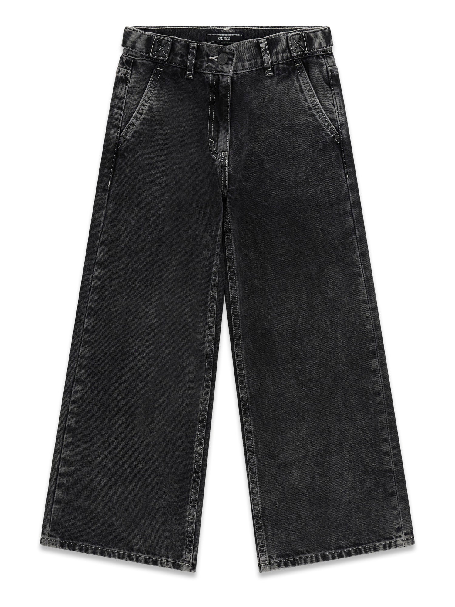  j6ya06d1213
GUESS PANTALON RELAXED WIDE LEG CARPENTER RIGID 8-16 ANS - ENFANT - VINTAGE NOIR WASH