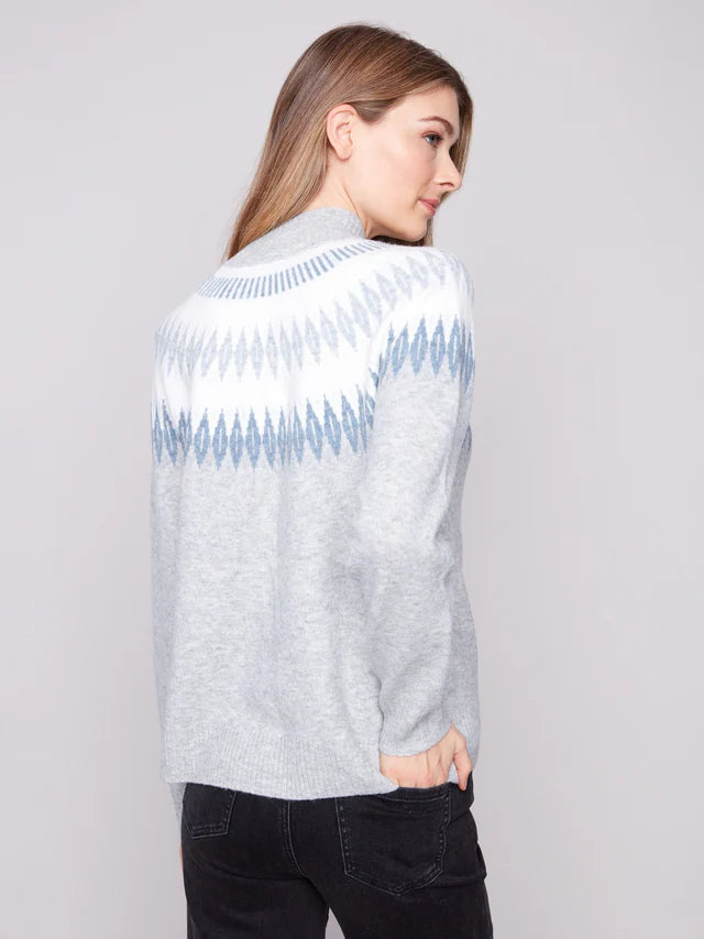 Charlie B Chandail Après-Ski Jacquard Mock - Femme