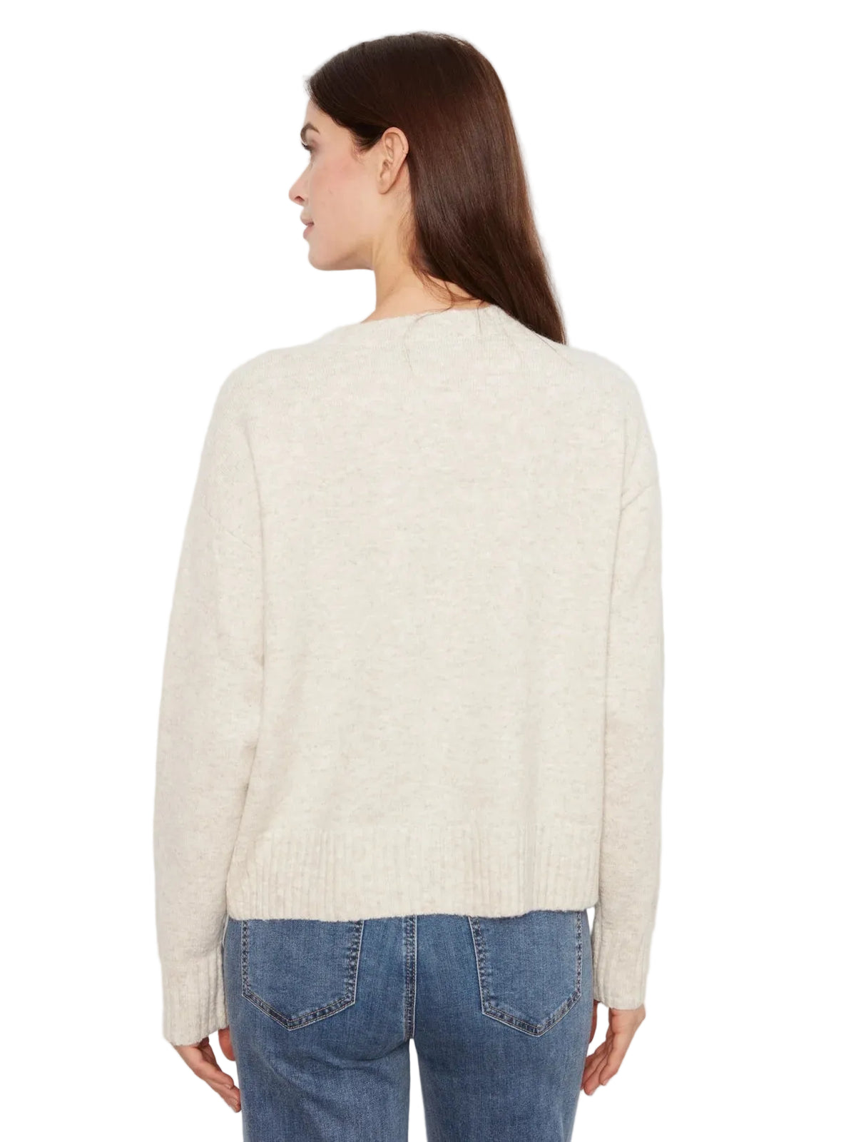 CHARLIE B CHANDAIL À MANCHES LONGUES CREW NECK ARGYLE JACQUARD - FEMME