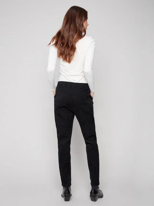 Charlie B Pantalon Pull-On Baby Corduroy Jogger - Femme
