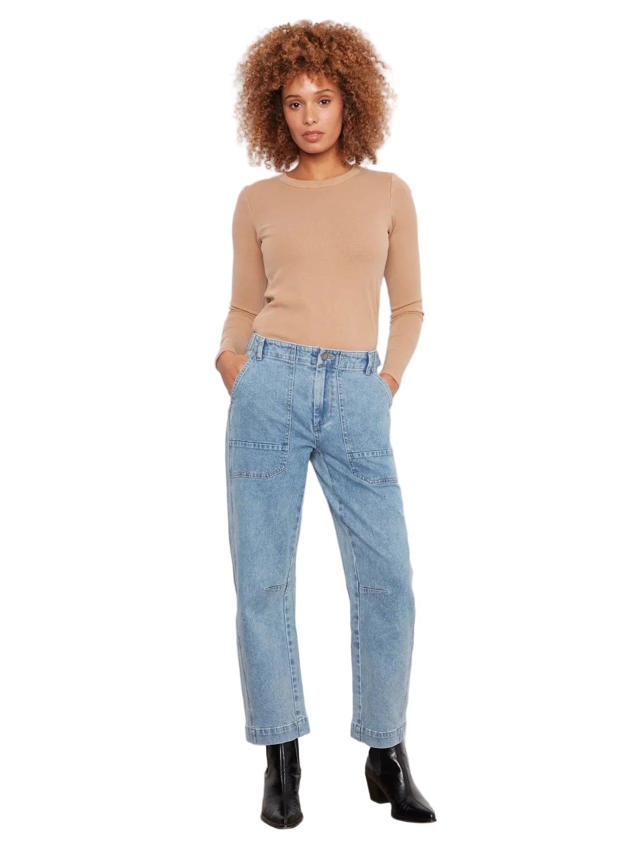 c5812-301c
CHARLIE B PANTALON BARREL LEG DENIM - FEMME - BLUE DENIM