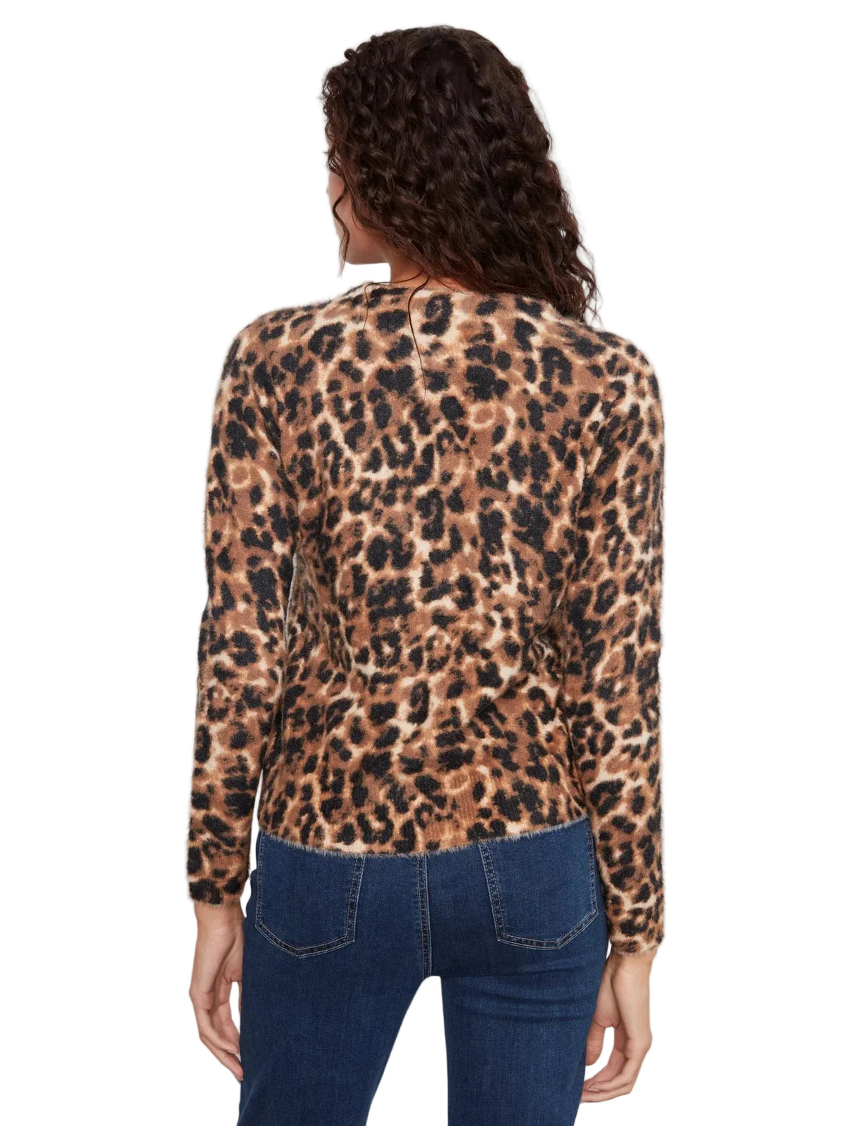 CHARLIE B CHANDAIL À MANCHES LONGUES HAIRY KNIT PRINTED - FEMME
