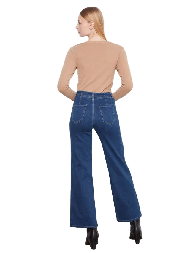 CHARLIE B PANTALON WIDE LEG WITH PATCH POCKETS - FEMME
