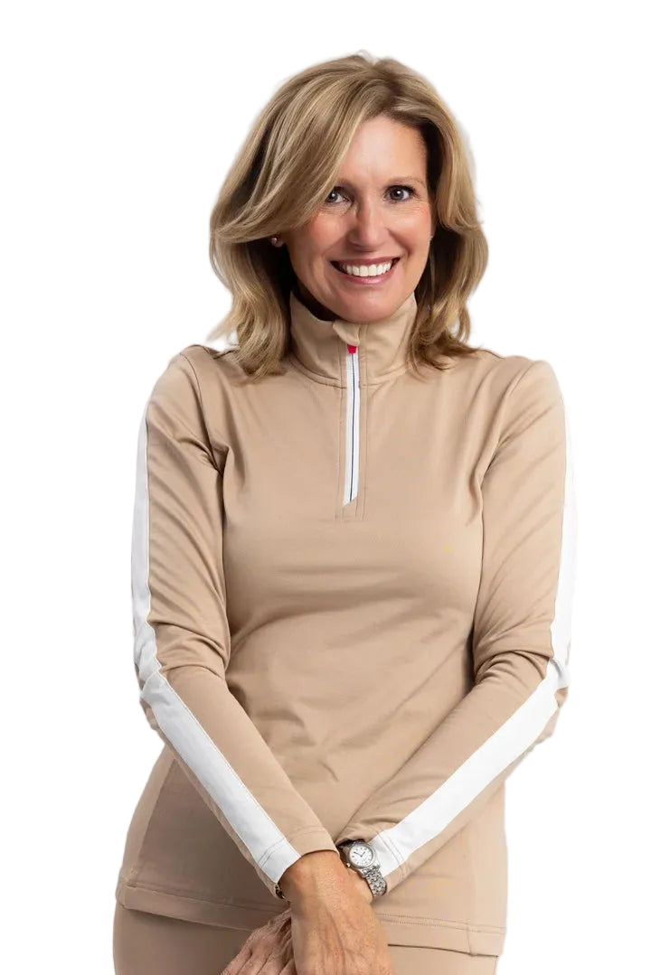  oh26702
OHSHO CHANDAIL À MANCHES LONGUES ISABELLA 1/2 ZIP - FEMME - DUNE