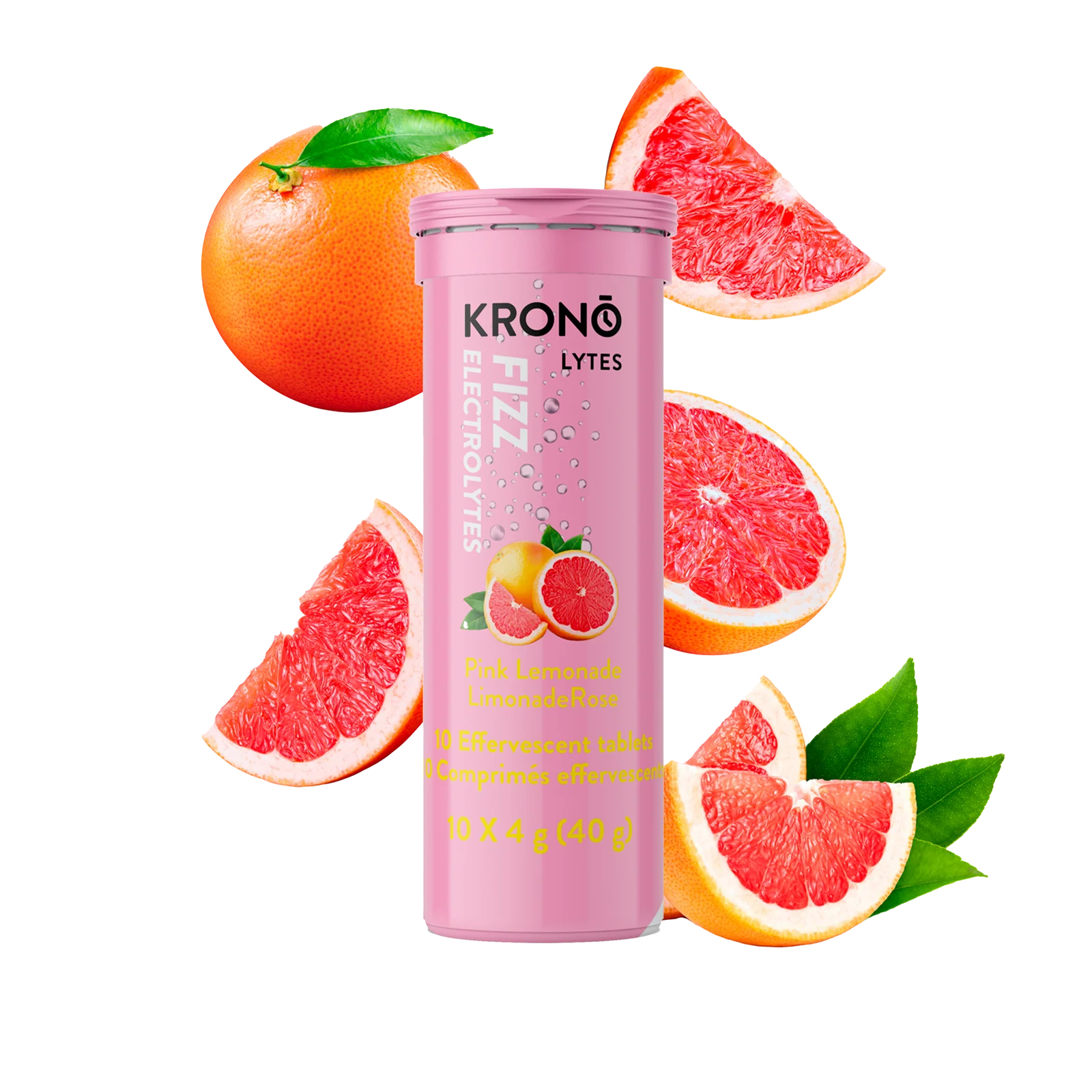 kro-fizz
KRONO TABLETTES ÉFFERVESCENTES ÉLECTROLYTES - LIMONADE ROSE