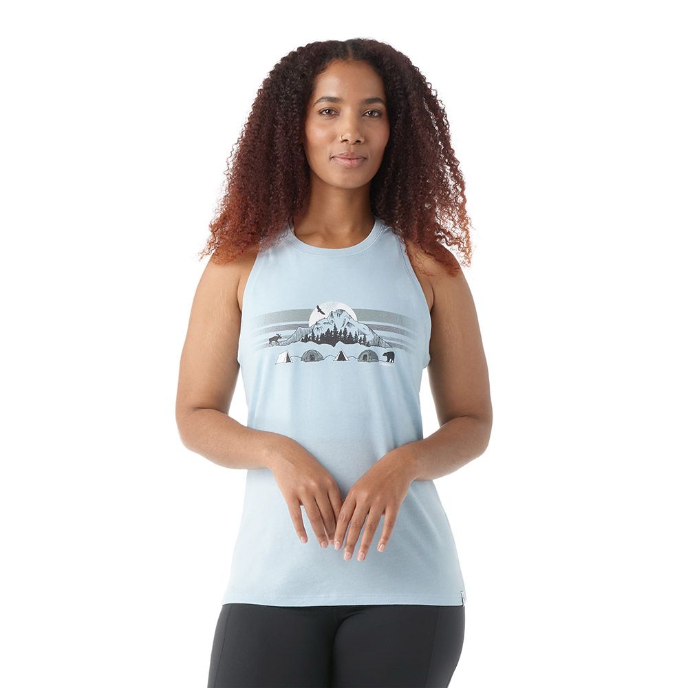 Smartwool Camisole Mnt Moon Graphic - Femme  sw002386 - WINTER SKY HEATHER