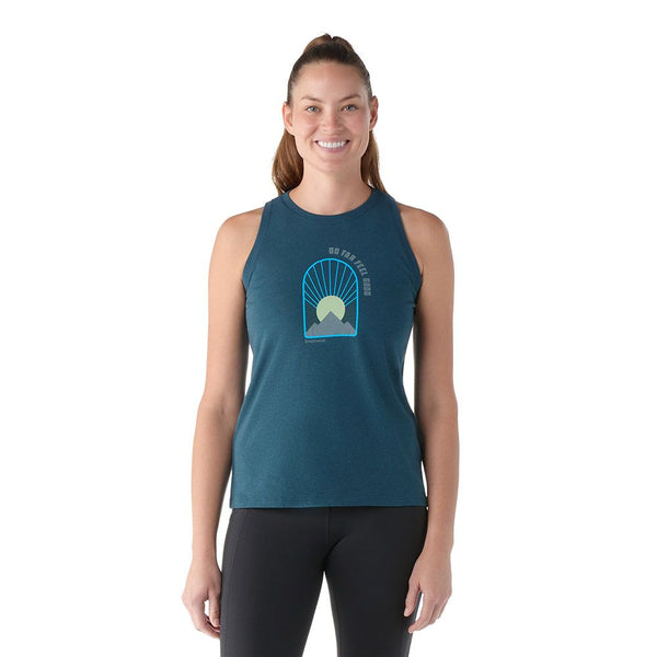 Smartwool Camisole Morning View Graphic - Femme  sw002387 - TWILIGHT BLUE