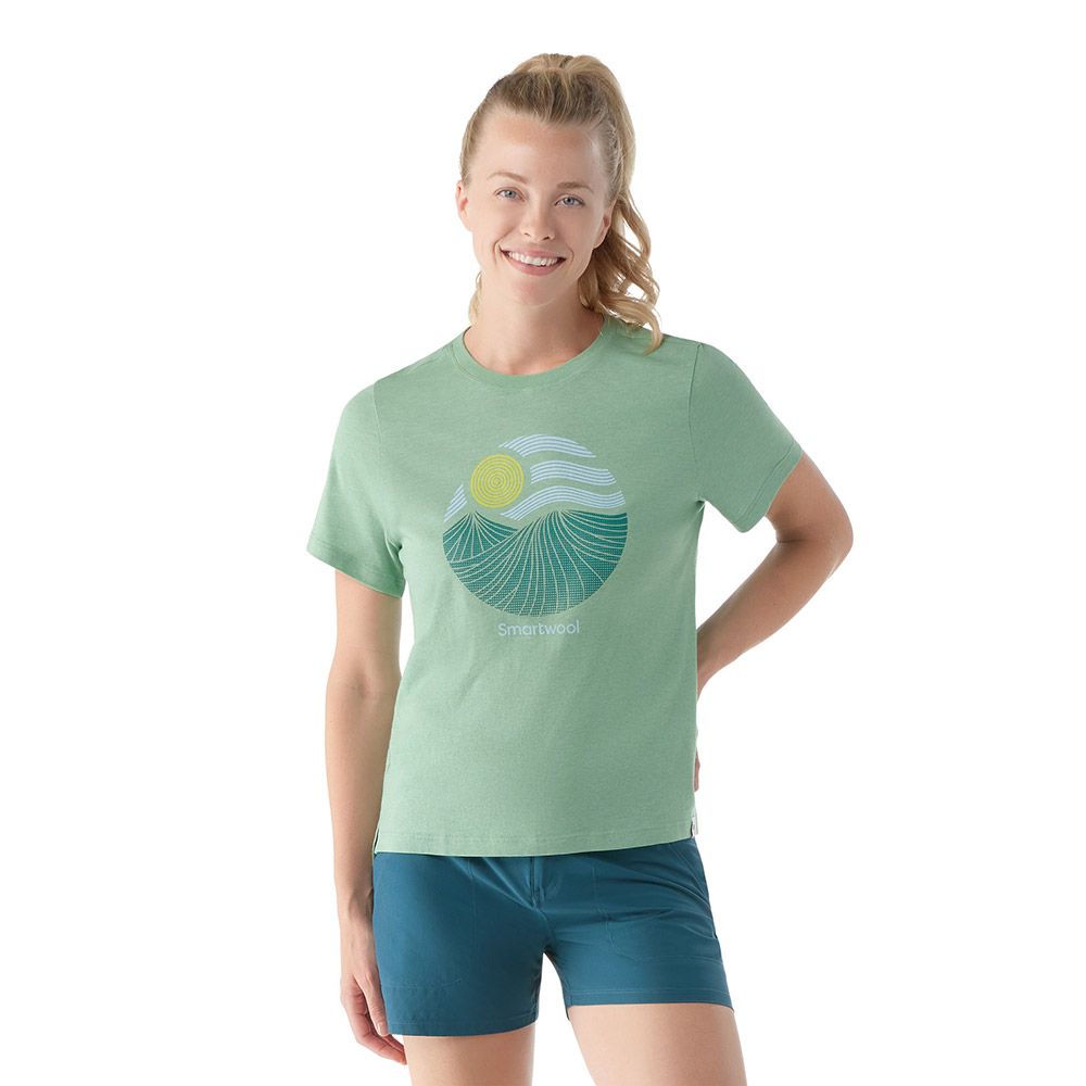 Smartwool T-Shirt Horizon View Graphic - Femme  sw002391 - HONEY DEW