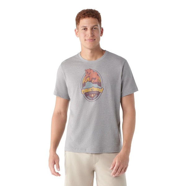 Smartwool T-Shirt Bear Attack Graphic - Homme  sw002456 - LIGHT GRAY HEATHER