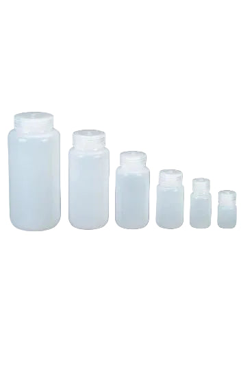  562104-0008
NALGÈNE BOUTEILLE RONDE À LARGE OUVERTURE 8 OZ - HDPE - BLANC