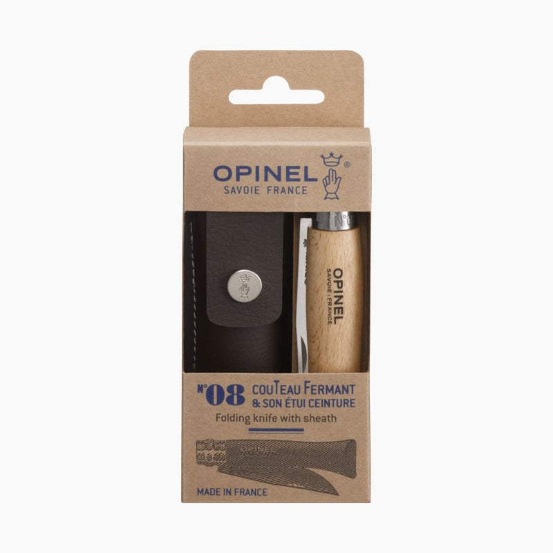 OPINEL COUTEAU INOX N°08 + ETUI  001089