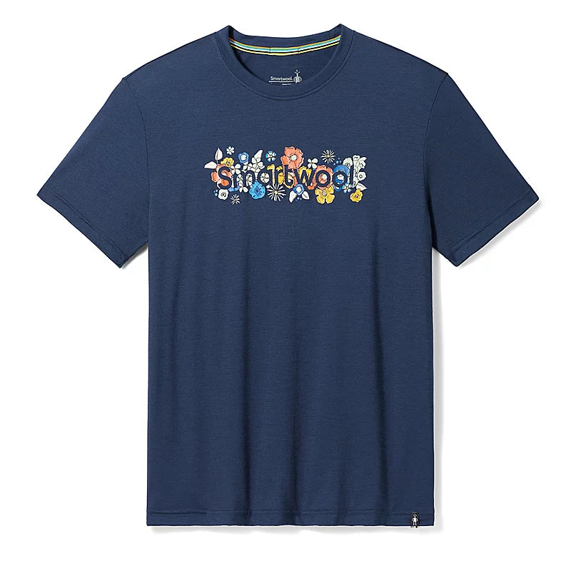 Smartwool T-Shirt Floral Meadow Graphic - Homme  sw016979 DEEP NAVY