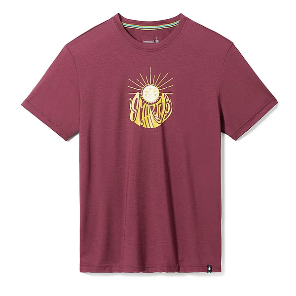 Smartwool T-Shirt Sun Graphic - Homme  sw017088 BLACK CHERRY