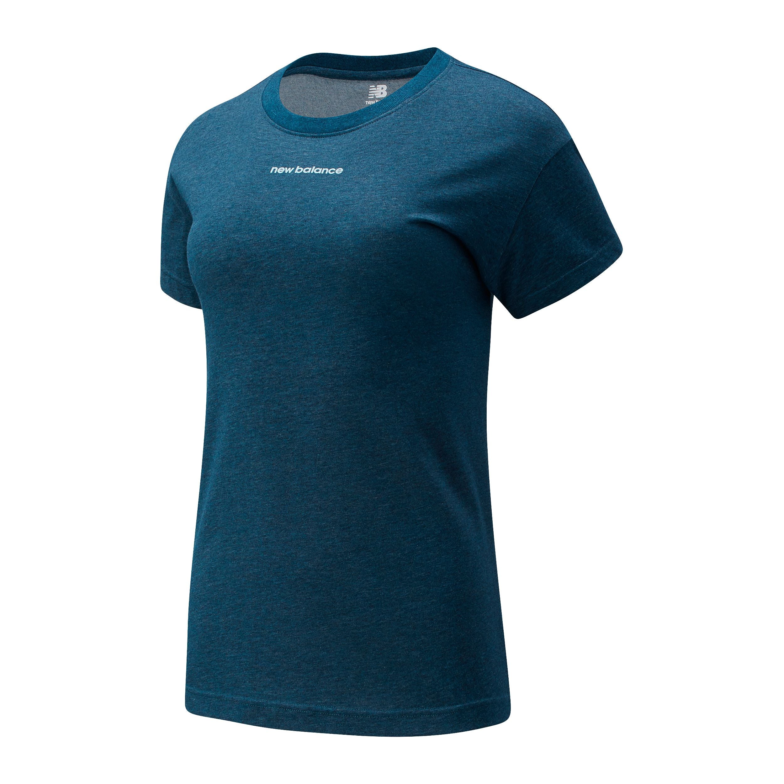 New Balance T-Shirt Relentless Crew - Femme  wt11190 - BLEU